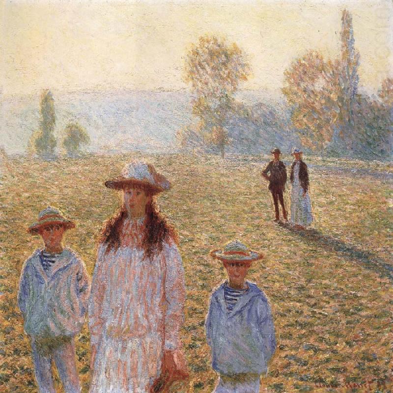 Landscape with Figures,Giverny, Claude Monet